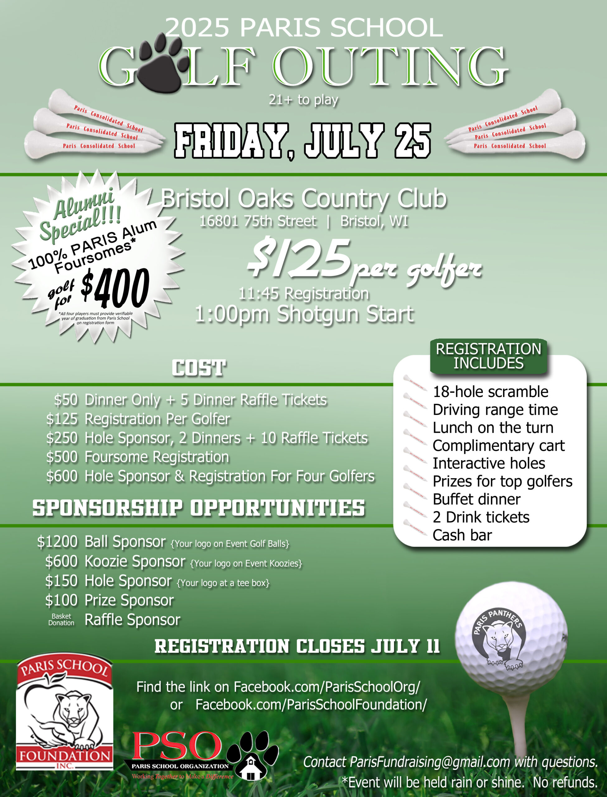 2025Golf Outing Information